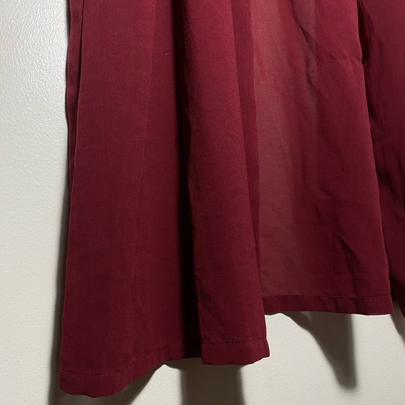 Cardigan Cover Up Large Burgundy - Picture 14 of 14